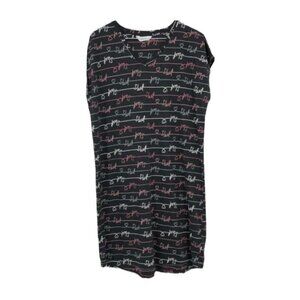 Sleep Well grey sleep script short muumuu pajama dress  size 10